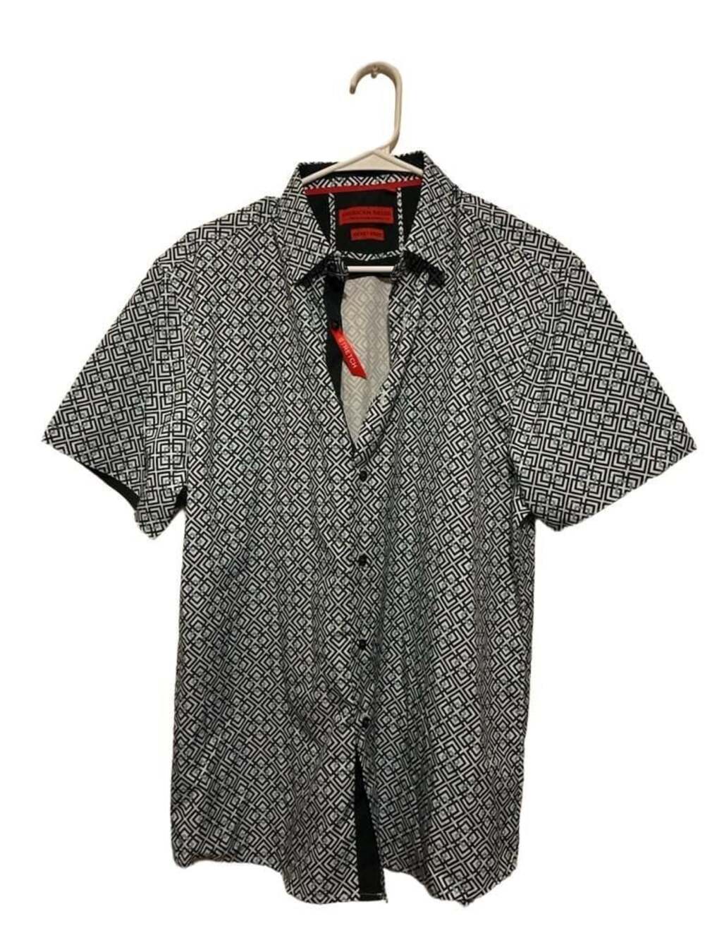 American Breed Men's Geometric Pattern Smart Shirt Style DBSTS-71